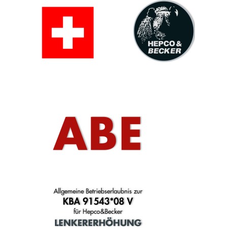 Hepco Becker 4230111 Rialzo manubrio 35 mm argento per BMW R 1200 GS LC dal 2013 al 2018