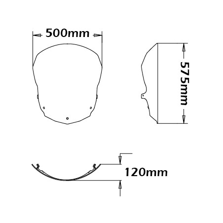 Isotta SC1099-FC Cupolino Maggiorato Bmw F 800 GT dal 2012 al 2019