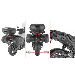 GIVI PX2171 Telaietti porta valigie laterali TECH 3 per Yamaha Tracer 9/GT/GT+ dal 2025