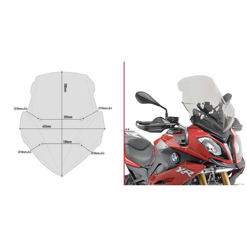 D5119S Givi cupolino fumè BMW S 1000 XR