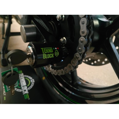 TeknoBlock TKKAW05 Antifurto Bloccaruota Posteriore Per Kawasaki Z 900 Rs Dal 2017 Al 2024