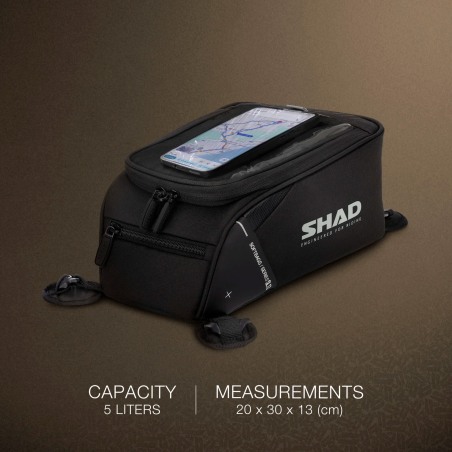 Shad SL12M Borsa serbatoio magnetica 2L con tasca smartphone