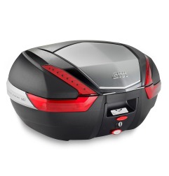 Givi V47N Bauletto moto Monokey Catadiottri rossi Cover alluminio