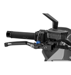 Puig Racing 4110N Leva Freno Pieghevole 4.0 Ergal 7075 Nera Selettore Colore Variabile Per Moto