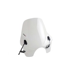 Puig Racing 0856W Cupolino Touring I Trasparente, Faro Tondo 530×540 Mm, Per Vari Modelli