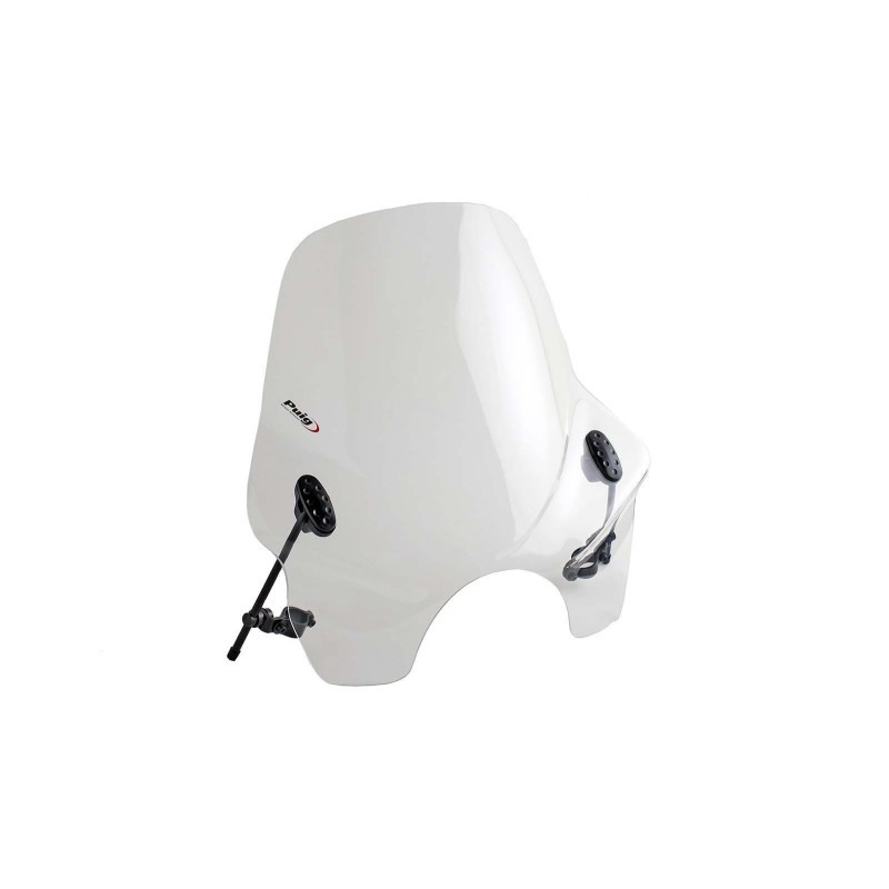 Puig Racing 0856W Cupolino Touring I Trasparente, Faro Tondo 530×540 Mm, Per Vari Modelli
