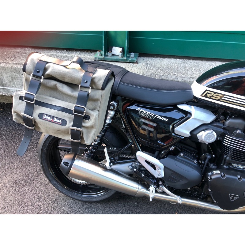 Bags Bike Sahara Grigia Borse laterali per Triumph Speed Twin 1200 dal 2025