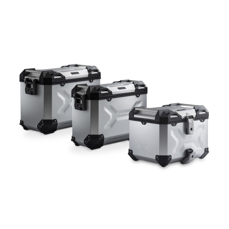 SW-Motech ADV.10.057.75000/S Set TRAX ADV argento per CFMoto 800MT-X dal 2024 SW-Motech ADV.10.057.75000/S Set TRAX ADV argento per CFMoto 800MT-X dal 2024