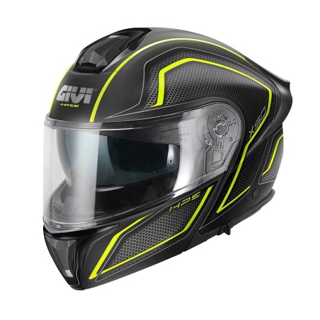 Givi X50 Fiber Hologram Casco Modulare in Fibra di Vetro