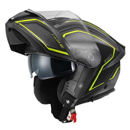 Givi X50 Fiber Hologram Casco Modulare in Fibra di Vetro