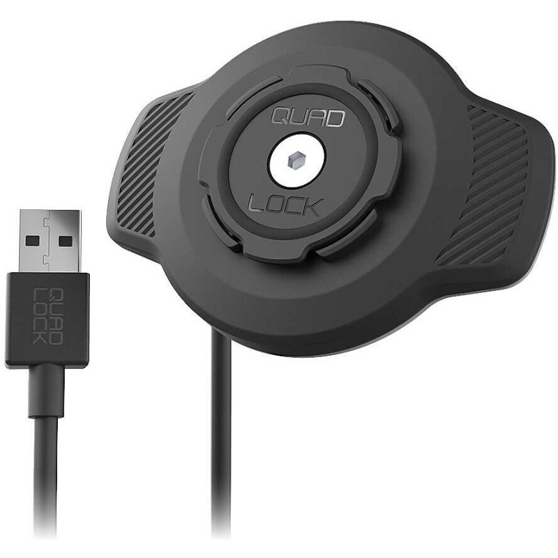Quad Lock QLH-WP-WCH Caricabatterie wireless USB IP67 per moto e bici