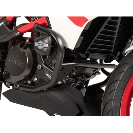 Hepco Becker 5016501 01 01 Barra di protezione motore con ProtectionPad nero per BMW G 310 R dal 2016 al 2025