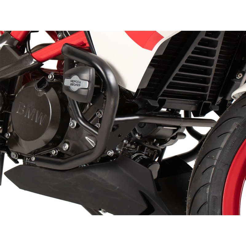 Hepco Becker 5016507 01 01 Barra di protezione motore con ProtectionPad nero per BMW G 310 GS dal 2017 al 2025