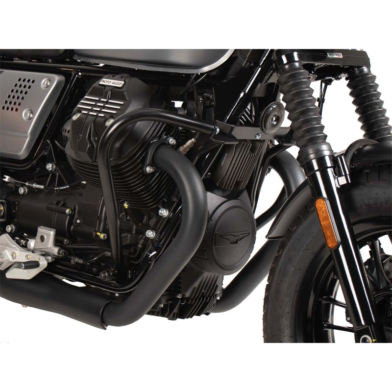 Hepco Becker 501559 00 01 Barra di protezione motore nera per Moto Guzzi V9 Bobber/Special Edition dal 2021 al 2025