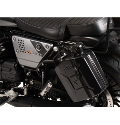 Hepco Becker 4220559 00 01 Tanica 4 litri con supporto sinistro Cutout - nero per Moto Guzzi V9 Bobber/Special Edition dal 2021