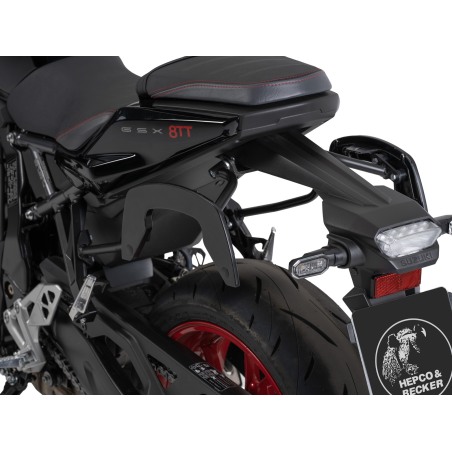 Hepco Becker 6303556 00 01 Portaborse C-Bow nero per Suzuki GSX-8TT dal 2025