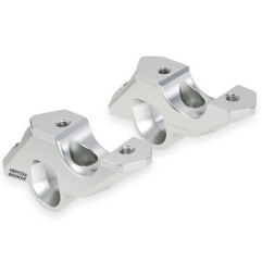 Hepco Becker 42456547 00 09 Rialzo Manubrio con Offset 30 mm alto, 33 mm indietro, argento per BMW R 1300 RT dal 2025