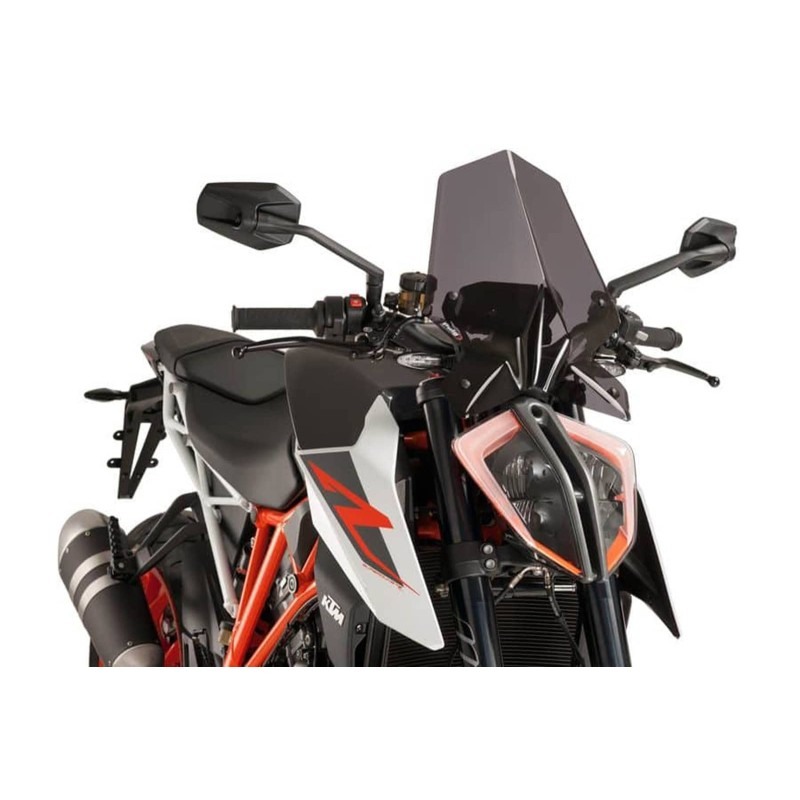 Puig Racing 9692 Cupolino Naked New Generation Sport Per Ktm 1290 Superduke R Fumé Scuro, Fumé Chiaro, Nero, Arancione, Traspare