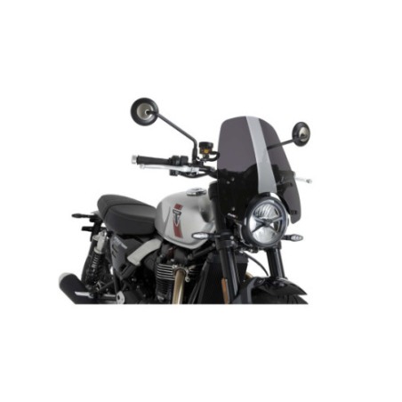 Puig Racing 22619 Cupolino Naked New Generation Touring Per Triumph Speed Twin 1200 Rs O 1200 Dal 2025 Fumé Scuro, Fumé Chiaro O