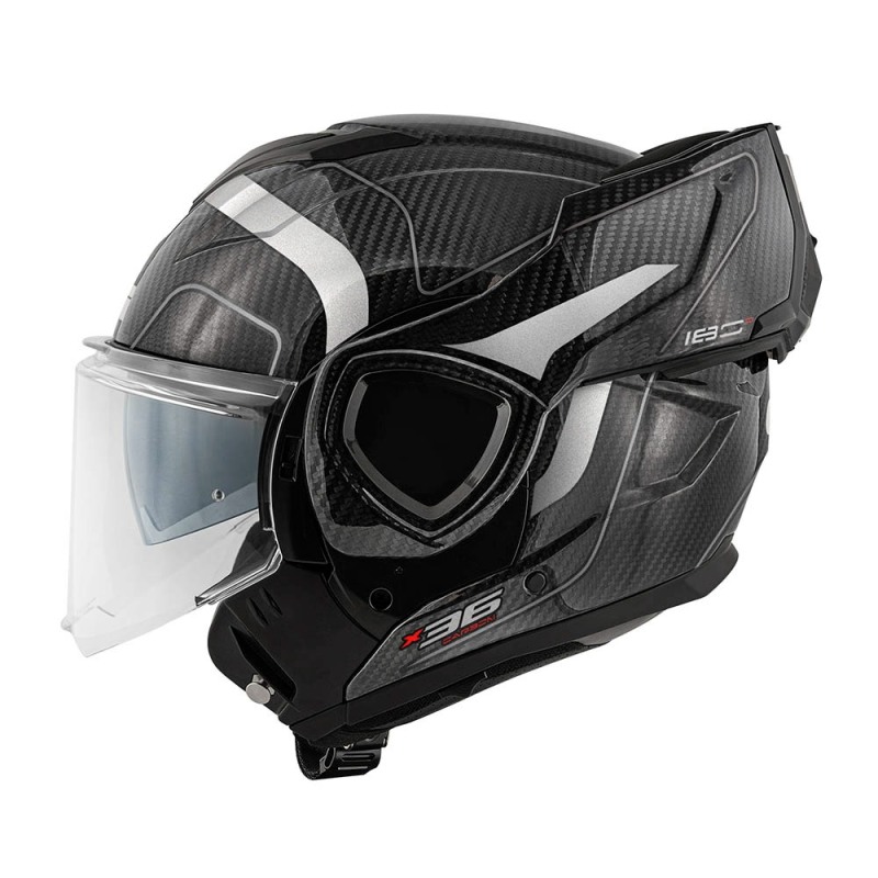 Givi X36 Carbon Casco con mentoniera ribaltabile flip-back in fibra di carbonio in grafica