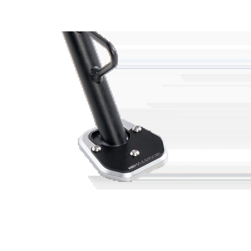Hepco Becker 42117692 00 91 Piastra per cavalletto laterale Hepco & Becker per CF Moto 800 MT-X / Comfort dal 2025, nero/argento