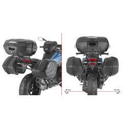 Givi PLX5152 Portavaligie laterale Monokey Side su BMW R 1300 R e RS per V35 e V37