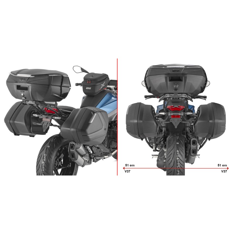 Kappa KLX5152 Portavaligie laterale Monokey Side su BMW R 1300 R e RS per K33N Kappa KLX5152 Portavaligie laterale Monokey Side su BMW R 1300 R e RS per K33N