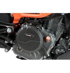 Puig Racing 20140N Protezione Carter Motore Sinistra Nero Per Ktm Duke 390, Rc 390
