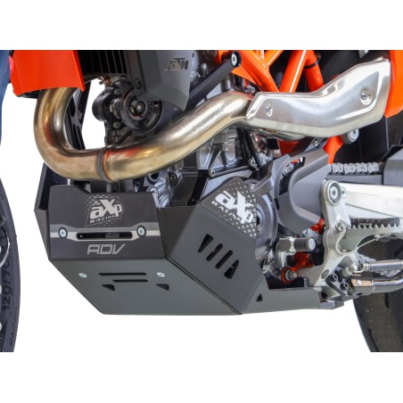 AXP Racing Adventure Skid Plate Ktm 690 Enduro R Smc R Husqvarna 701 Enduro Supermoto 2026 Black Ax1816