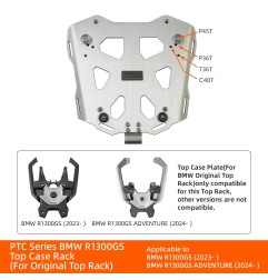 LOBOO Portapacchi in alluminio bauletto BMW R 1300 GS dal 2023