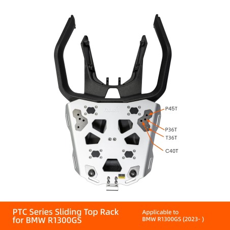 LOBOO Portapacchi in alluminio per bauletto BMW R 1300 GS dal 2023