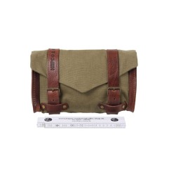 6451975 00 08 T Hepco e Becker Borsa Legacy Tool Bag  in pelle e tessuto da montare sul manubrio o sotto il faro anteriore