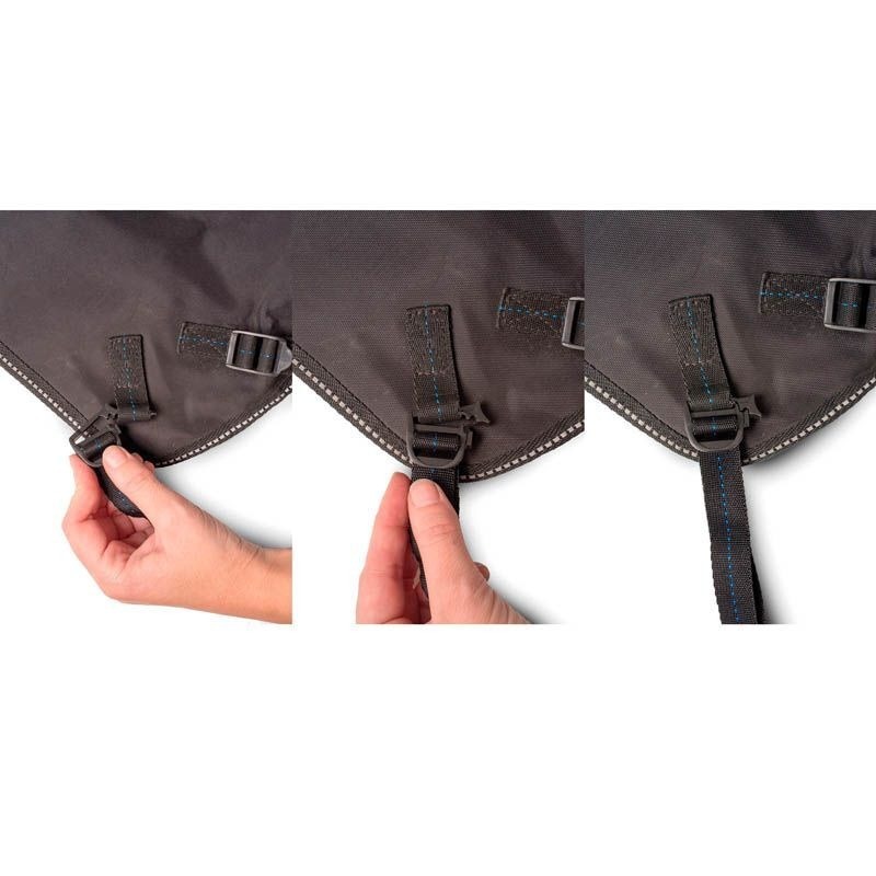 Kit ricambi 6x fibbie passanti apribili Tucano Urbano R314 per termoscud