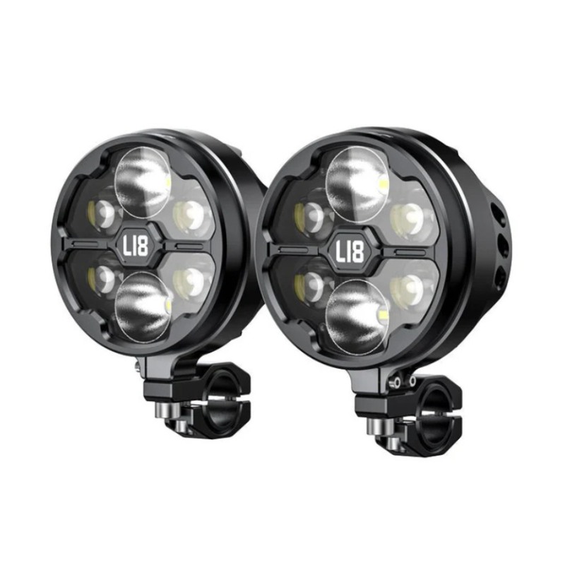 LOBOO luci ausiliarie moto L18S 21000LM IP68 regolabili