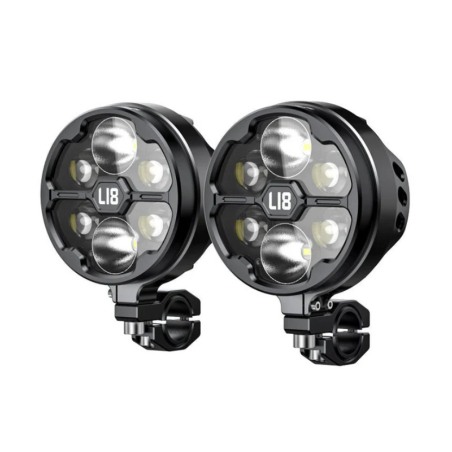 LOBOO luci ausiliarie moto L18S 21000LM IP68 regolabili