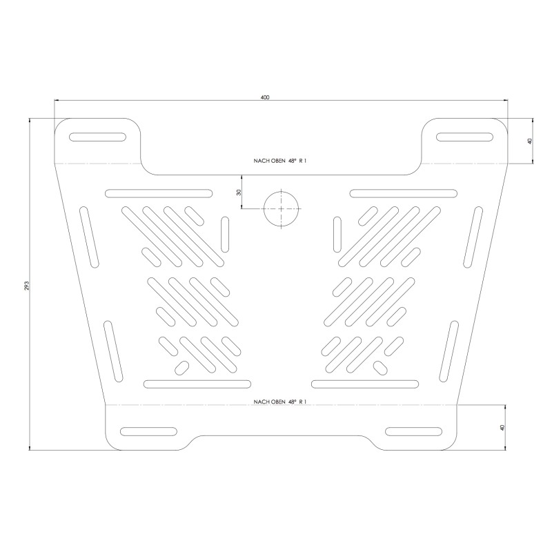 Hepco Becker 8009548 00 01 Piastra di allargamento posteriore specifica nera per Honda CBR 650 R / E-Clutch dal 2024