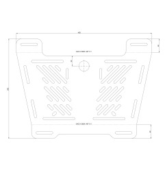 Hepco Becker 8004580 00 01 Ingrandimento posteriore specifico nero per Yamaha MT-09 / Y-AMT / SP dal 2024