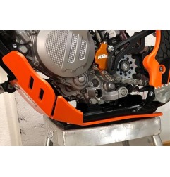 AXP AX1448 Piastra Paramotore Xtrem Arancione In Hdpe Per Ktm 150 Xc-w Tpi Dal 2017 Al 2022 E 150 Exc Tpi Dal 2017 Al 2022