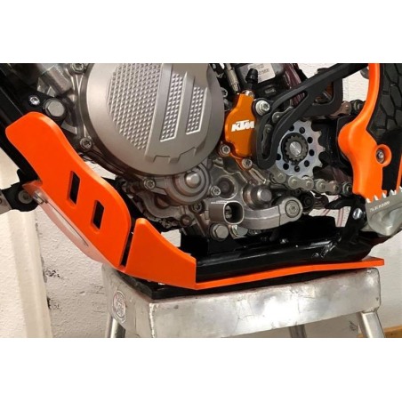 AXP AX1448 Piastra Paramotore Xtrem Arancione In Hdpe Per Ktm 150 Xc-w Tpi Dal 2017 Al 2022 E 150 Exc Tpi Dal 2017 Al 2022