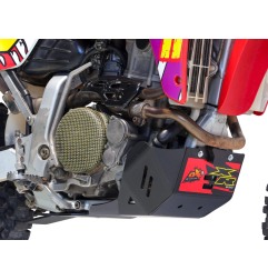 AXP AX1777 Piastra Paramotore Con Protezione Leveraggi Per Honda Xr650r Dal 2000 Al 2008 Nera
