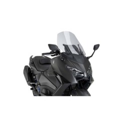 Puig Racing 22606 Spoiler D12 Per Yamaha T-max 560 Carbon Look, Nero Opaco, Nero