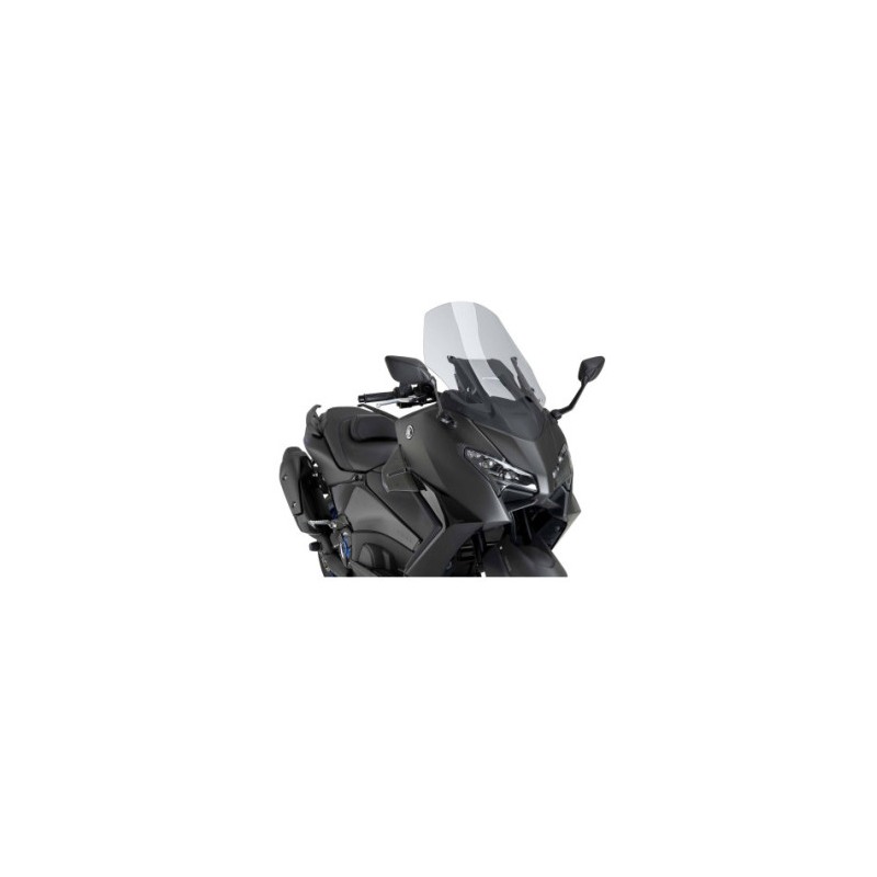 Puig Racing 22606 Spoiler D12 Per Yamaha T-max 560 Carbon Look, Nero Opaco, Nero