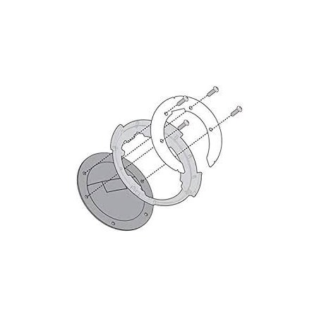 Flangia Givi BF44 per borse da serbatoio Tanklock per Honda NX500 e CB500X