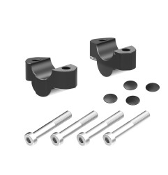 Hepco Becker 42353546 20 01 Rialzo manubrio per Suzuki GSX-S 1000 dal 2022, 20mm, nero