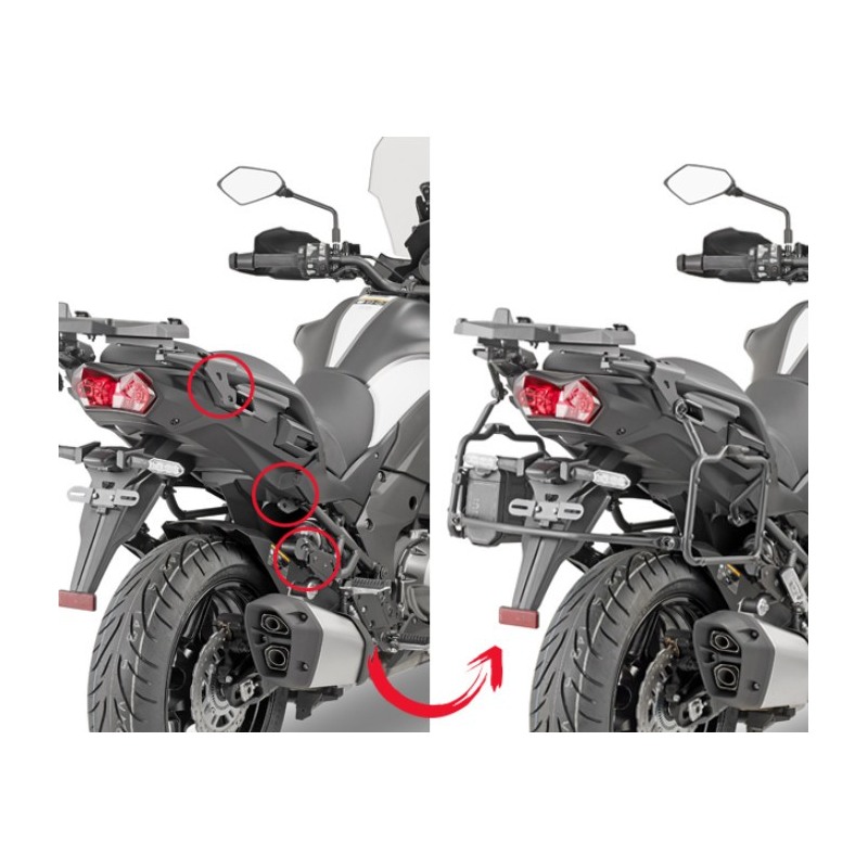 Givi PLR4126 Portavaligie laterale per valigie MONOKEY Kawasaki Versys 1000/SE 2019