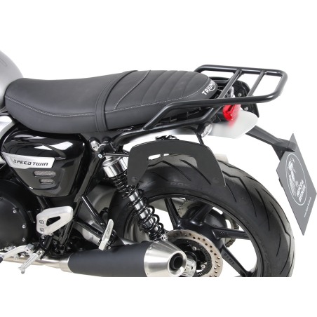 Hepco & Becker 6587591 01 01 portapacchi posteriore nero per Triumph Speed Twin dal 2019