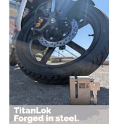 TeknoBlock TKBMB-80 Antifurto Bloccaruota Posteriore Blindato Per Moto