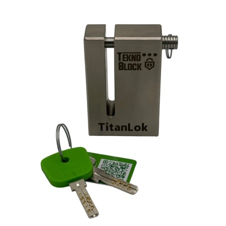 TeknoBlock TKBMB-80 Antifurto Bloccaruota Posteriore Blindato Per Moto