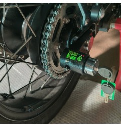 TeknoBlock TKT21 Antifurto Bloccaruota Posteriore Per Triumph Scrambler 1200 Xe Dal 2019 Al 2025