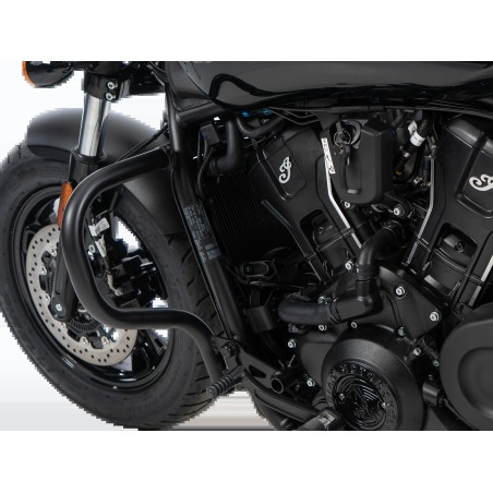 Hepco Becker 5017694 00 01 Barra di protezione motore nera per Indian Scout Sixty Bobber dal 2025